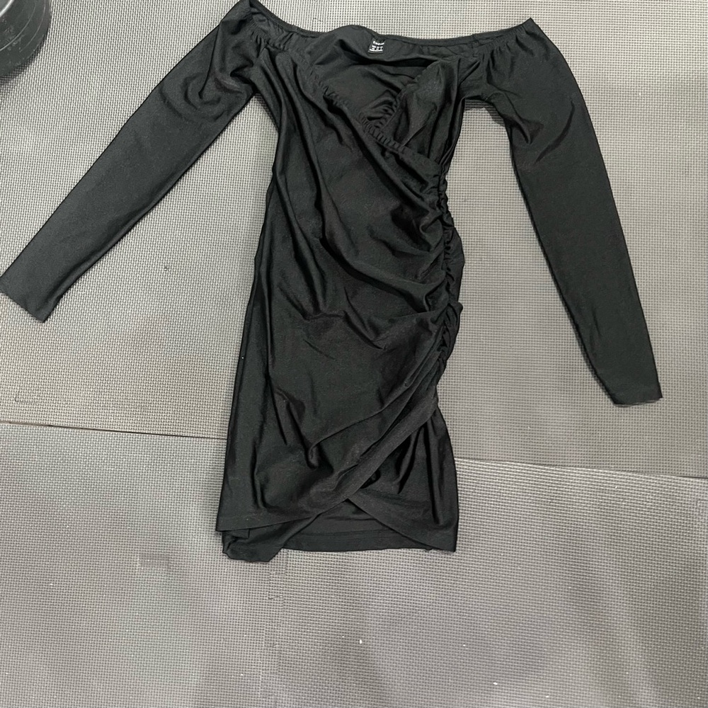 Elegant Black Off-Shoulder Dress